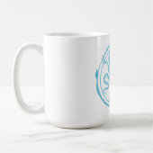 Küstengrüner Kragenkrake 2 Kaffeetasse (Links)