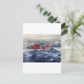 KÜSTENGUARD HELICOPTER POSTKARTE (Stehend Vorderseite)