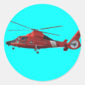 KÜSTENGUARD HELICOPTER RUNDER AUFKLEBER (Vorderseite)
