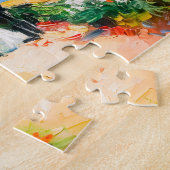 Küstenhaus mit Blume Impressionist Seascap Puzzle (Seite)