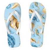 KÜSTENHAUT UND WEISS BADESANDALEN (Fußbett)