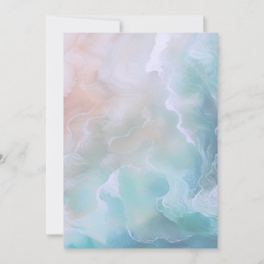 Küstenhochzeit Einladung (Rückseite)