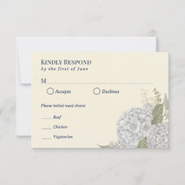 Küstenhochzeits-Antwortkarte RSVP Karte