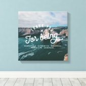 Küstenhöhe #3 (12x12) leinwanddruck (Insitu (Holzboden))