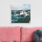 Küstenhöhe #3 (12x12) leinwanddruck (Insitu (Wohnzimmer))