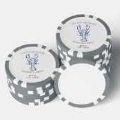 Küstenhummer-Hochzeitsprobedinner-Aufkleber Pokerchips (Stapel)