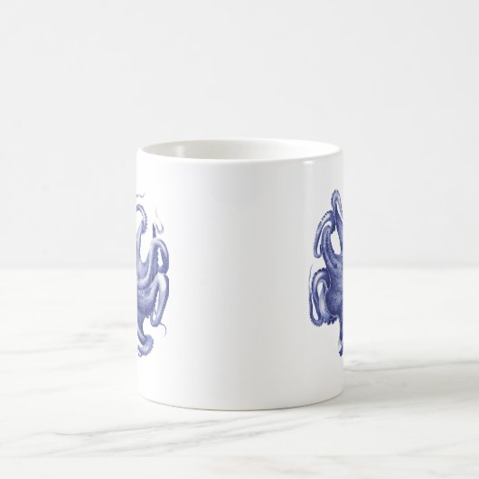 Küstenindigo Seebad Octopus-Tasse Kaffeetasse (Mittel)