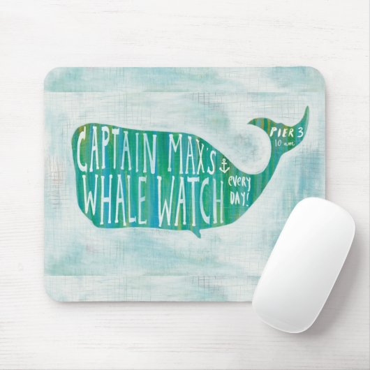 Küstenkapitän Maxs Whale Watch der kunst-| Mousepad (Mit Mouse)