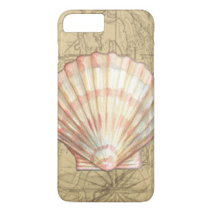 Küstenkarten-Collage iPhone 8 Plus/7 Plus Hülle