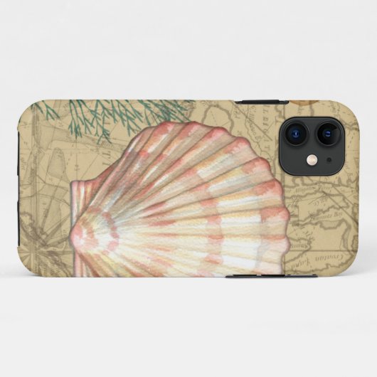 Küstenkarten-Collage Case-Mate iPhone Hülle (Rückseite (Horizontal))