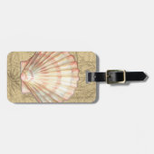 Küstenkarten-Collage Gepäckanhänger (Vorderseite horizontal)