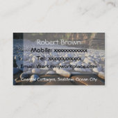 Küstenkiesel-Visitenkarte Visitenkarte (Rückseite)