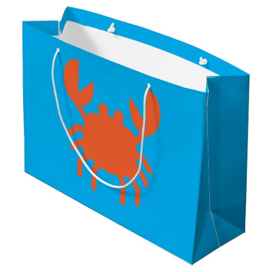 Küstenklaue Große Geschenktüte (Rückseite Schrägansicht)