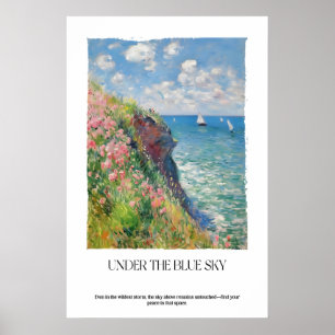 Küstenklippen Impressionistische Meereslandschaft Poster