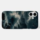 Küstenklippen während eines Sturms Case-Mate iPhone Hülle (Rückseite (Horizontal))
