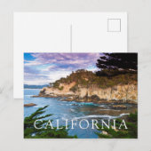 Küstenklippenlandschaft Postkarte (Vorne/Hinten)