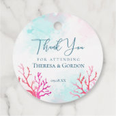 Küstenkorallenriff Geschenkanhänger (Rückseite)