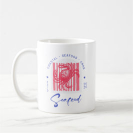 Küstenkrabbe Rosa Dose Glas Kaffeetasse