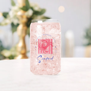Küstenkrabbe Rosa Dosen Glas