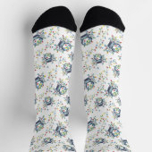 Küstenkrabbe Weihnachtslichter Socken (Oben)