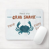 Küstenkrabben-Bretterbude der kunst-| Mousepad (Mit Mouse)