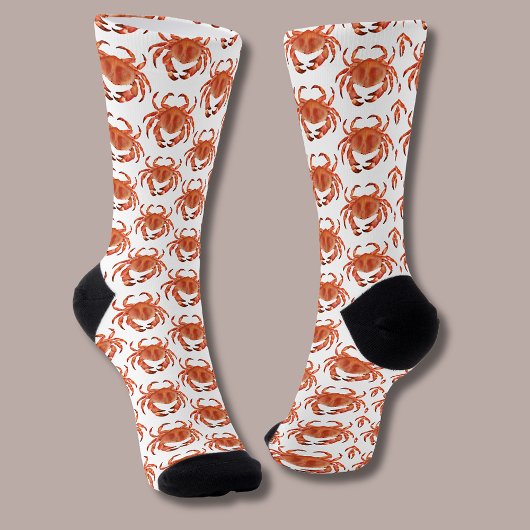 Küstenkrabben-Muster Socken