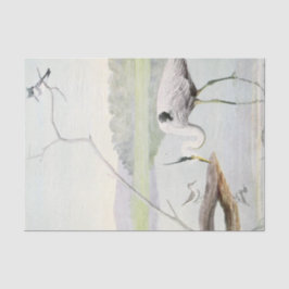 Küstenkraut, Kaisergranat und Sandpiper, Aquarell Seidenpapier