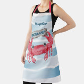 Küstenkrebs | Blue & White Stripes Beach House Schürze (InSitu)