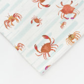 Küstenkrebse und Nautikstreifen Gemütliches Decken (Ecke)