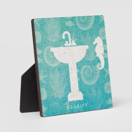 Küstenkunst | Bad Sink Fotoplatte (Vorderseite)