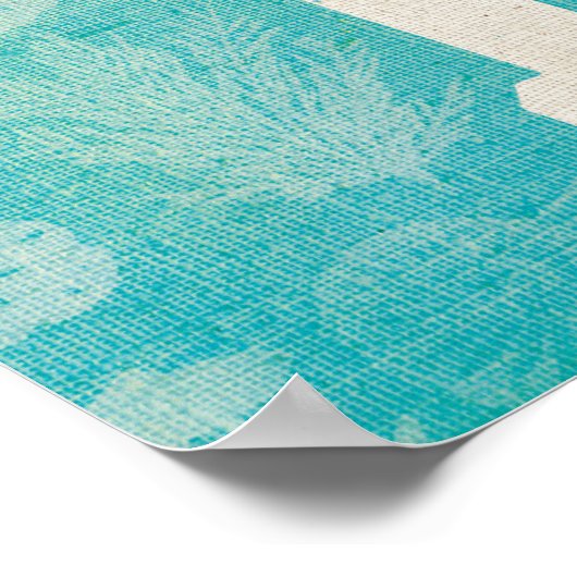 Küstenkunst | Bad Sink Poster (Ecke)