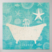 Küstenkunst | Bathtub gerundet Poster (Vorne)