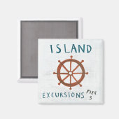 Küstenkunst | Inselausflüge Magnet (Vorderseite/Rückseite)