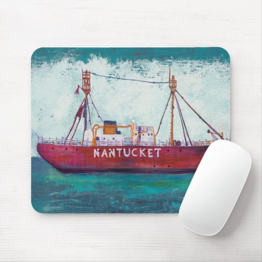 Küstenkunst| Nantucket Lightship Mousepad (Mit Mouse)