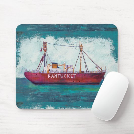 Küstenkunst| Nantucket Lightship Mousepad (Mit Mouse)
