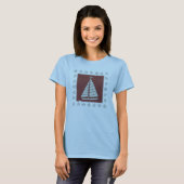 Küstenkunst | Segelboot auf Rot T-Shirt (Vorne ganz)