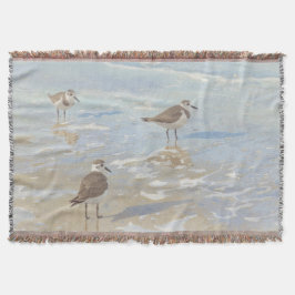 Küstenkunst Strandläufer am Strand  Decke