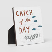 Küstenkunst | Tagesfang Fotoplatte (Vorderseite)