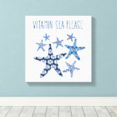 Küstenkunst | Vitamin Sea Bitte Leinwanddruck (Insitu (Holzboden))