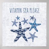 Küstenkunst | Vitamin Sea Bitte Poster (Vorne)