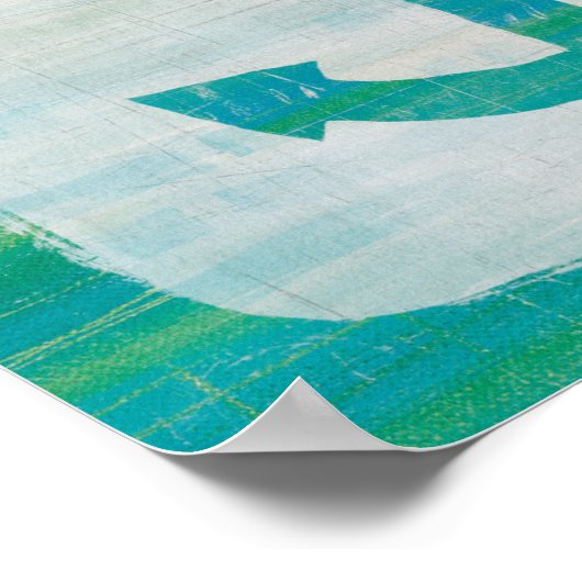 Küstenkunst | Wasseranker Poster (Ecke)