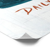 Küstenkunst | Whale Watch Poster (Ecke)