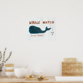 Küstenkunst | Whale Watch Poster (Küche)