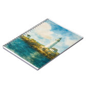 Küstenlandschaft - Blue Sky & Rocky Shore Notizblock (Linke Seite)