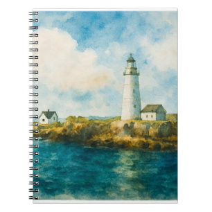 Küstenlandschaft - Blue Sky & Rocky Shore Notizblock