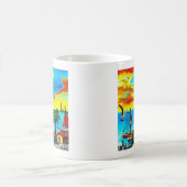 Küstenlandschaft der Träume Kaffeetasse (Mittel)