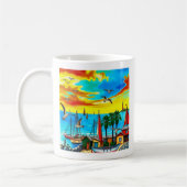Küstenlandschaft der Träume Kaffeetasse (Links)
