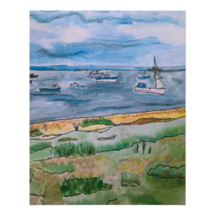 Küstenlandschaft Essex Thorpe Bay Poster