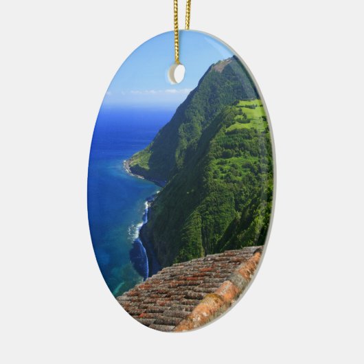Küstenlandschaft in Azoren Keramik Ornament (Links)