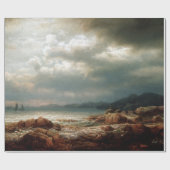 Küstenlandschaft Lars Hertervig Geschenkpapier (Flach)